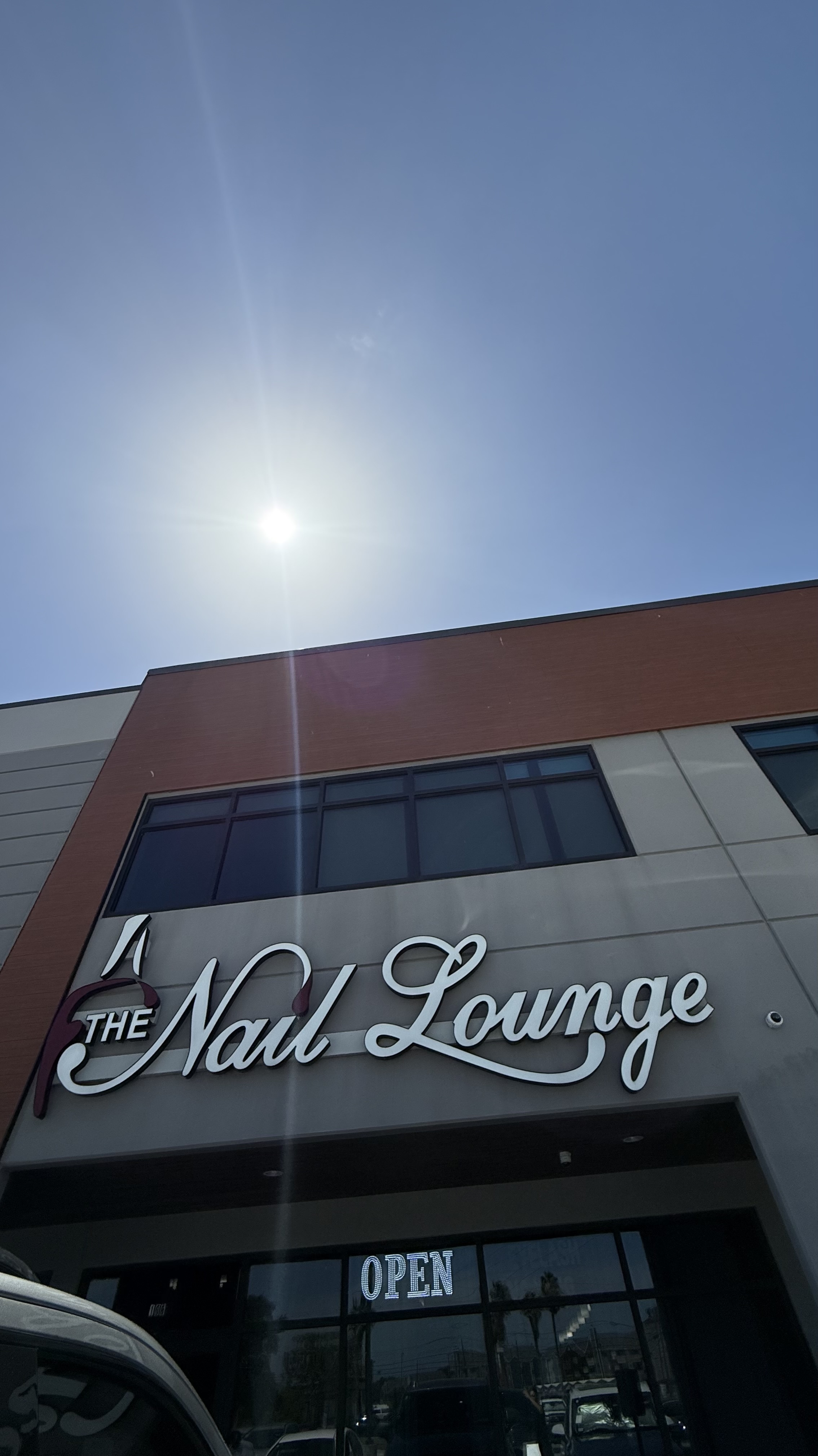Adventure Media screen inside Nail Lounge